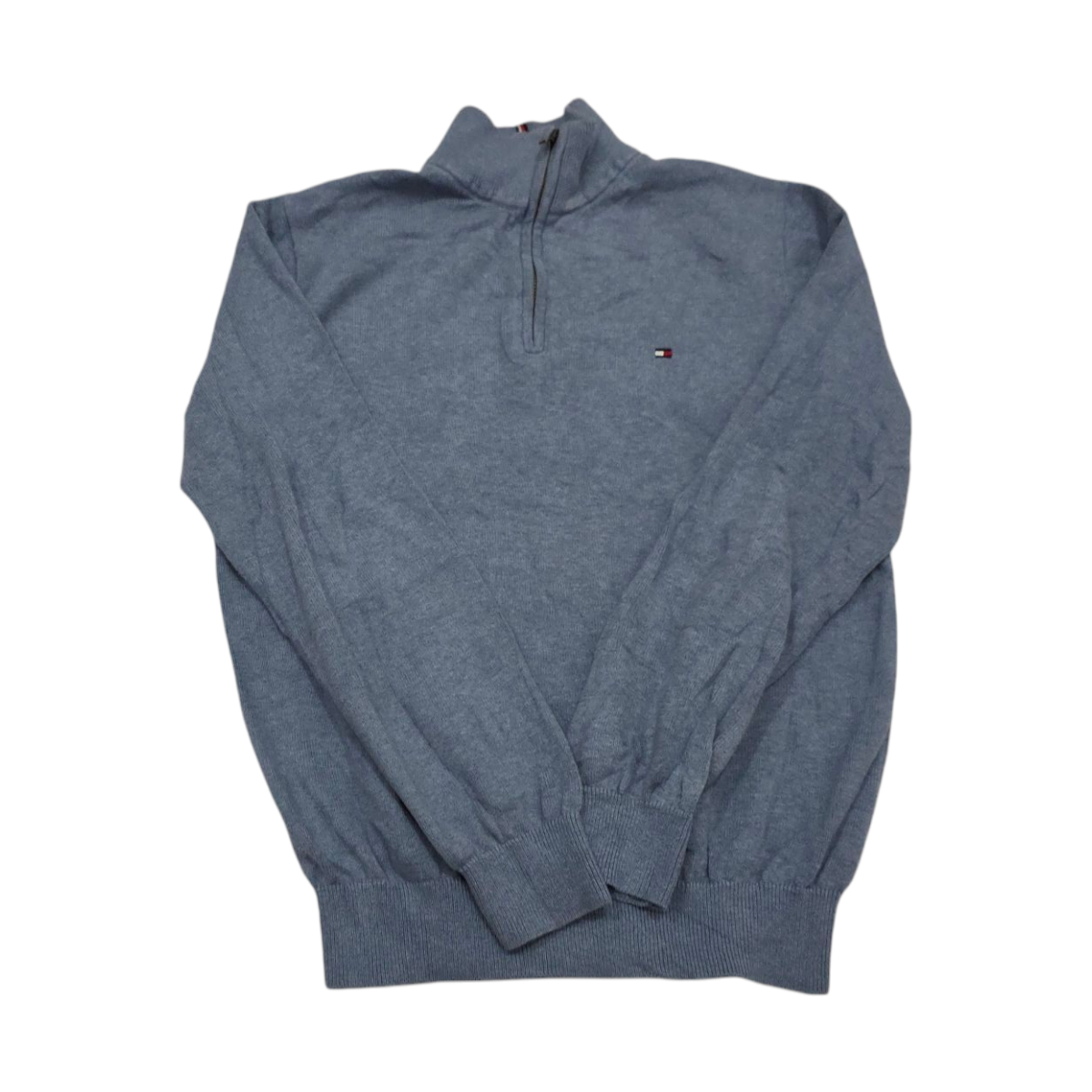 Sueter Tommy Hilfiger Medianao M Azul Metalico