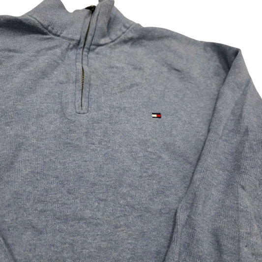 Sueter Tommy Hilfiger Medianao M Azul Metalico