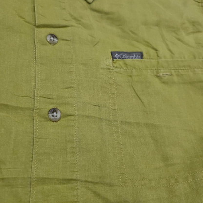 Camisa Manga Corta Columbia Mediana M Amarillo