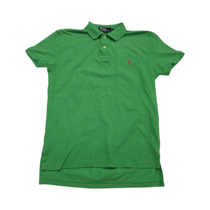Playera Polo Slim Fit Ralph Lauren Chico S Verde