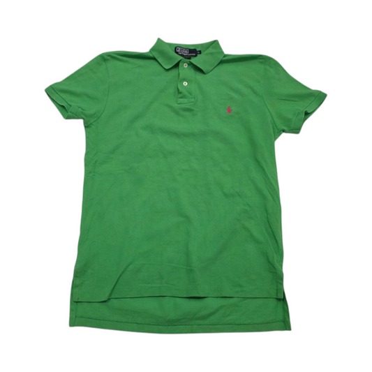 Playera Polo Slim Fit Ralph Lauren Chico S Verde