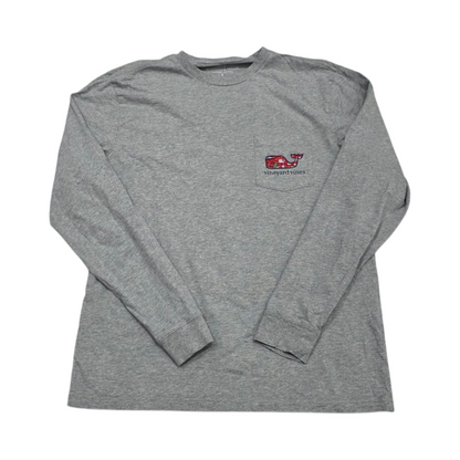 Playera Manga Larga Vineyard Vines Chico S Gris