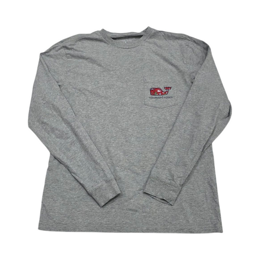 Playera Manga Larga Vineyard Vines Chico S Gris