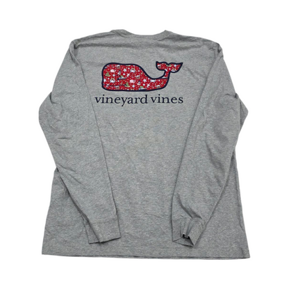 Playera Manga Larga Vineyard Vines Chico S Gris