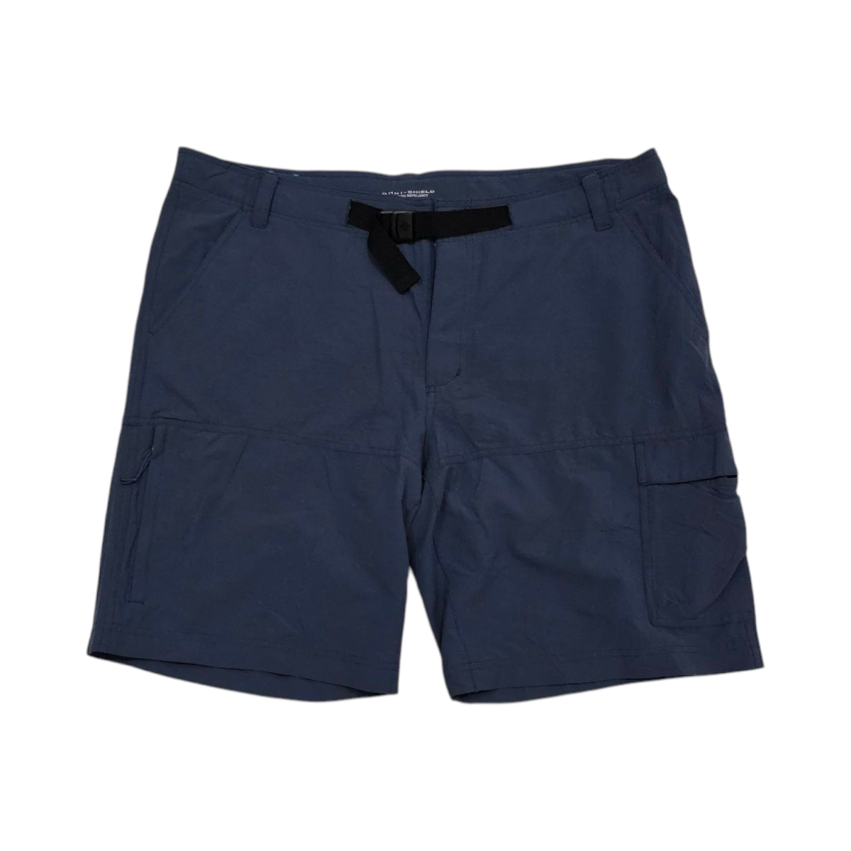 Short Con Cinturon Columbia Talla 40 Azul