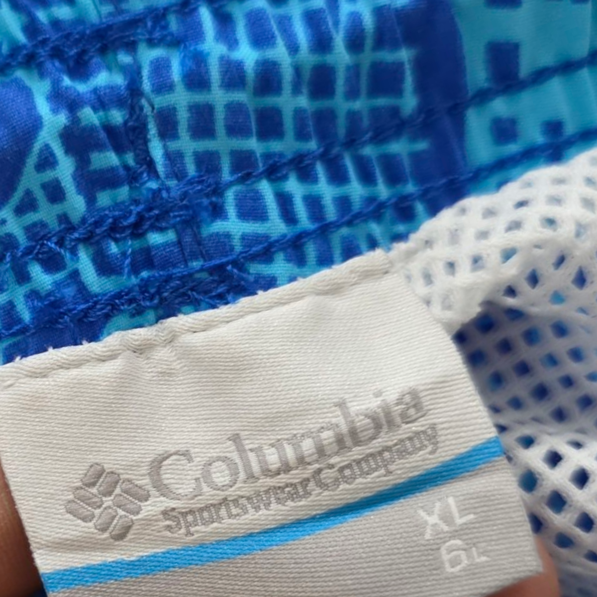 Short Columbia Xgrande Xl Azul Figuras