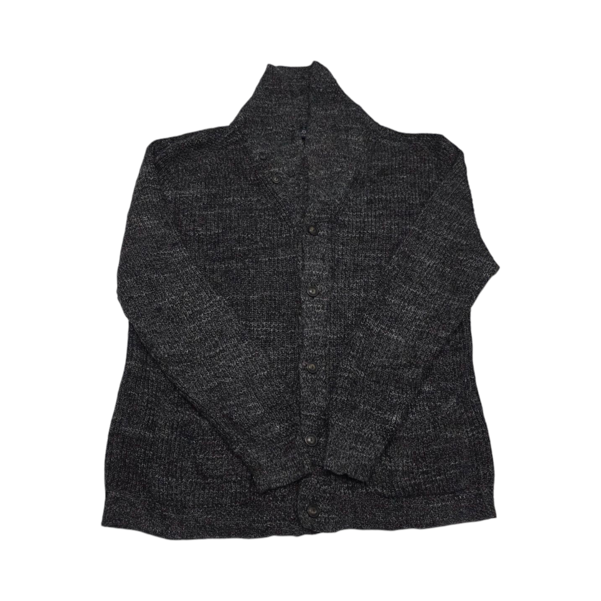 Cardigan Ralph Lauren Xgrande Xl Gris Botones