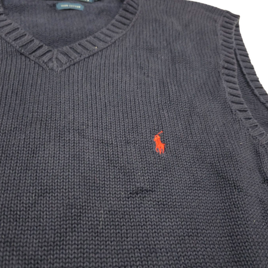Chaleco Ralph Lauren Xgrande Xl Azul Pony Rojo