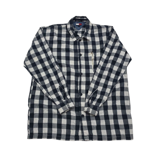 Camisa Tommy Hilfiger Xgrande Xl Vintage Azul Cuadro
