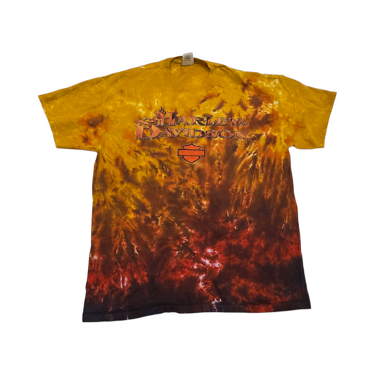 Playera Casual Harley Davidson Xgrande Xl Fuego Amarillo