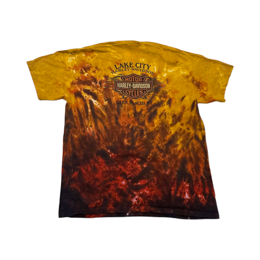 Playera Casual Harley Davidson Xgrande Xl Fuego Amarillo