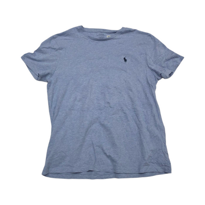 Playera Ralph Lauren Grande L Custom Slimfit Azul Claro