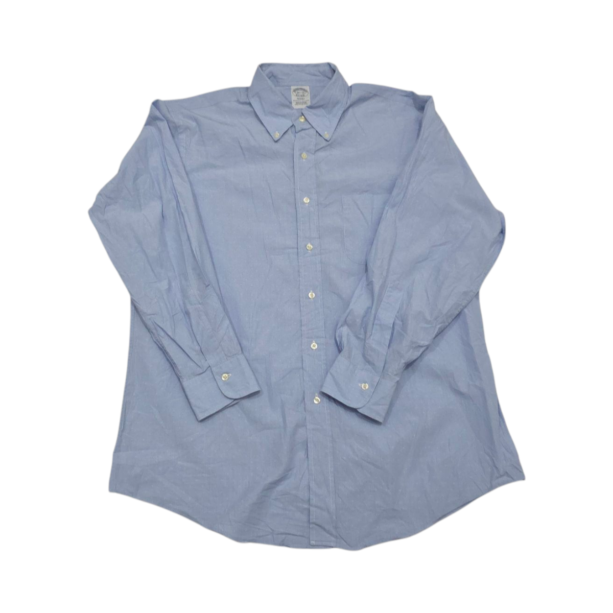 Camisa Brooks Brothers Grande L 16 1/2 33 Regent Azul Claro