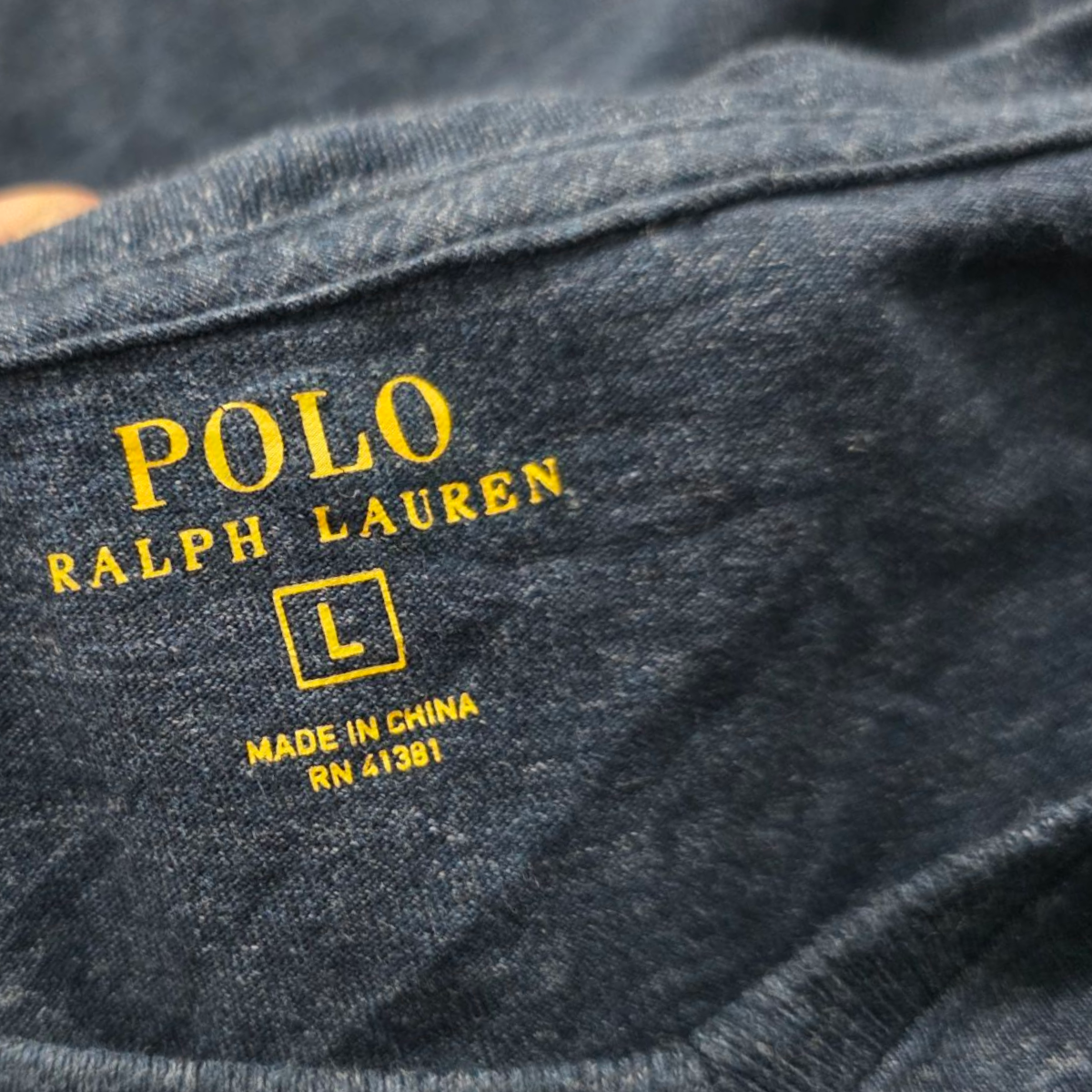 Playera Manga Larga Ralph Lauren Grande L Azul Pony Blanco