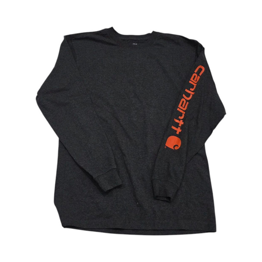 Playera Manga Larga Carhartt Chico S Gris Loose Fit