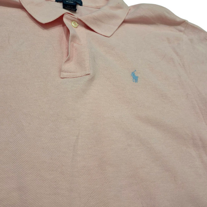 Playera Polo Ralph Lauren Adolescente Xl 20 Rosa Pony Azul