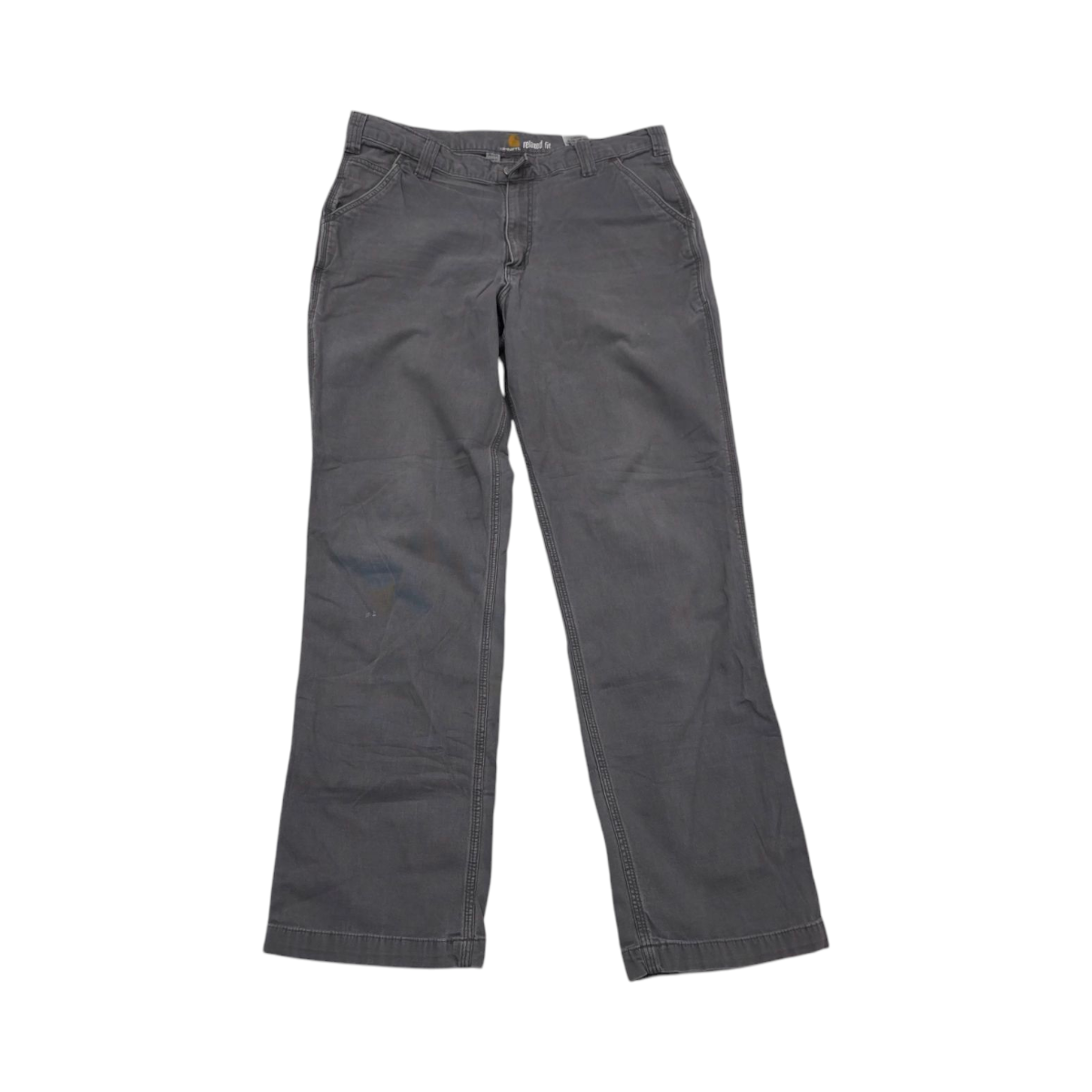 Pantalon Carhartt 36x34 Relaxed Fit Gris Deslavado