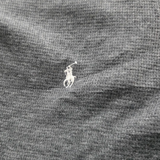 Playera Manga Larga Ralph Lauren Mdiana M Gris Oscuro