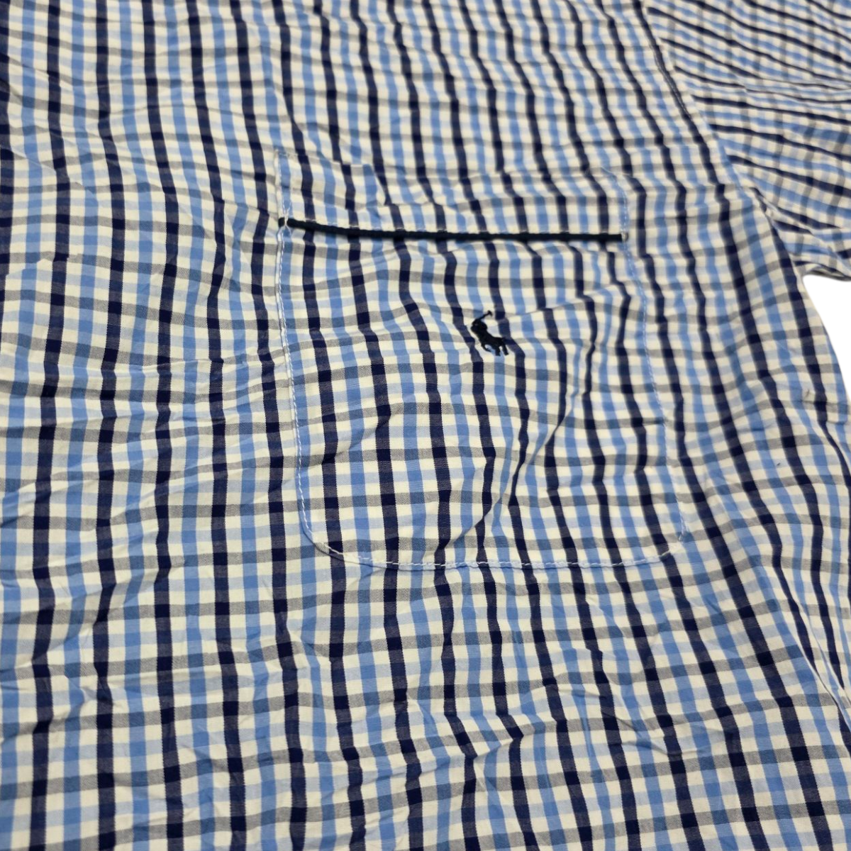 Camisa De Pijama Ralph Lauren Mediana M Cuadros Azules