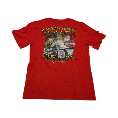Playera Jamaica Harley Davidson Grande L Naranja