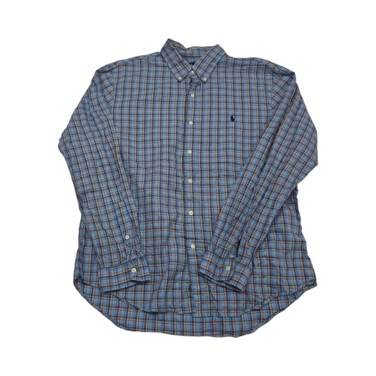 Camisa Slimfit Ralph Lauren Xgrande Xl Azul