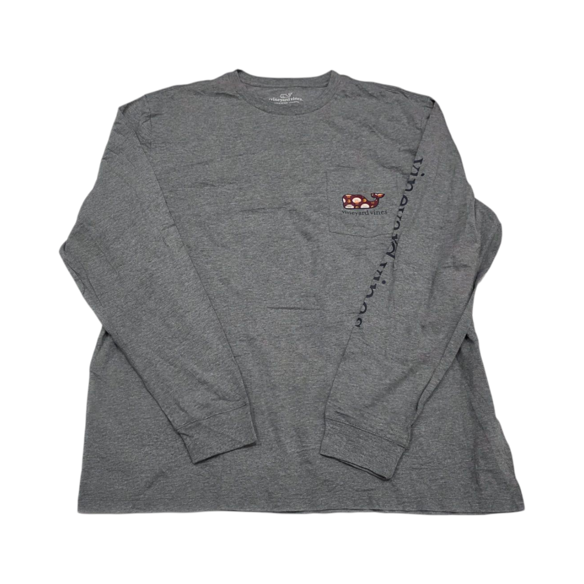 Playera Manga Larga Vineyard Vines Xgrande Xl Gris