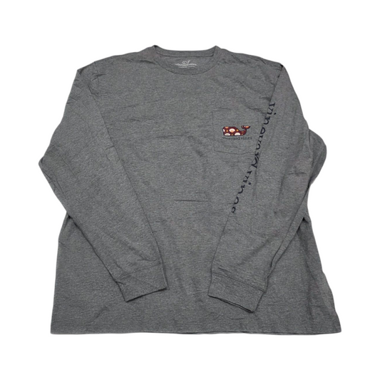 Playera Manga Larga Vineyard Vines Xgrande Xl Gris
