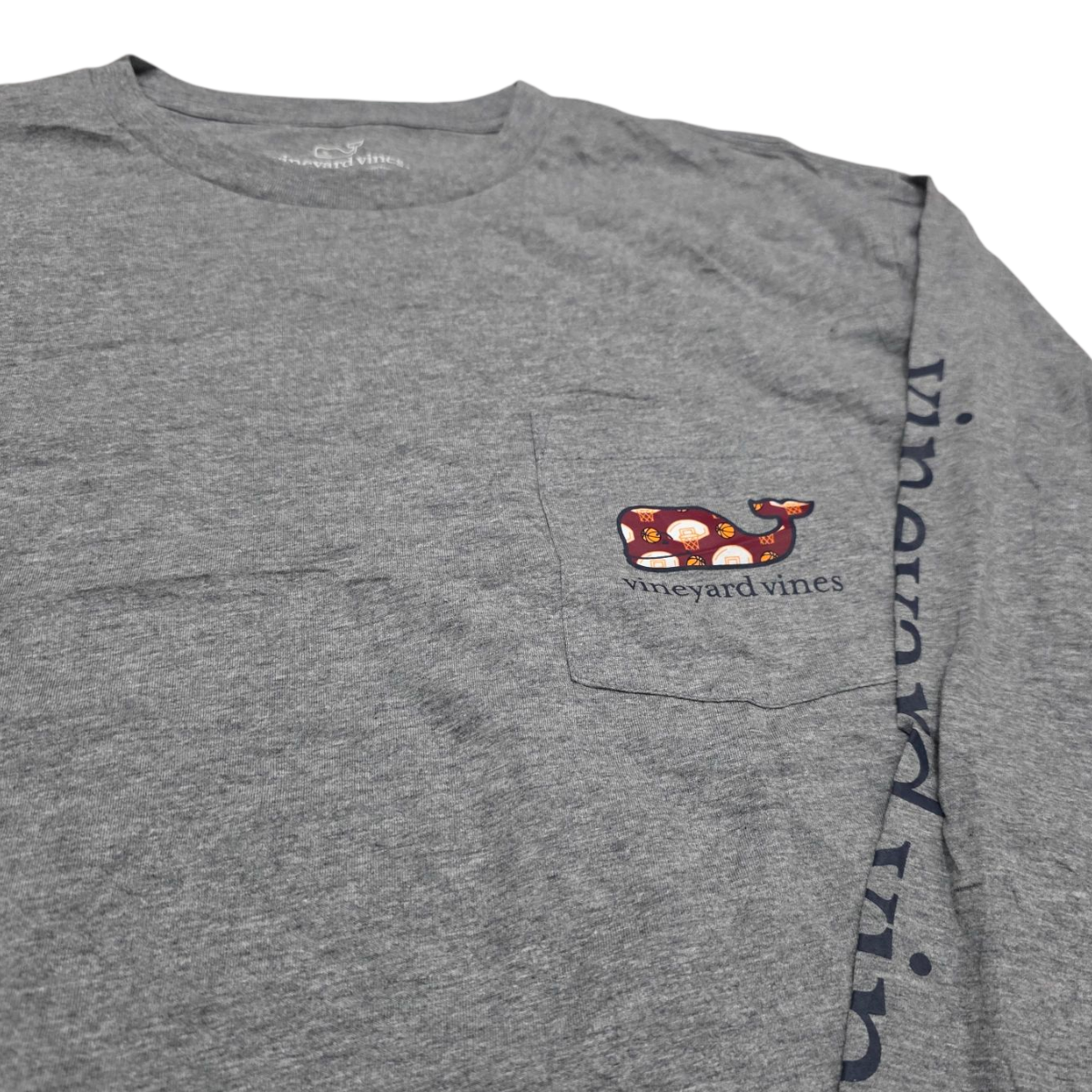 Playera Manga Larga Vineyard Vines Xgrande Xl Gris