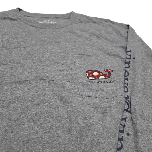 Playera Manga Larga Vineyard Vines Xgrande Xl Gris