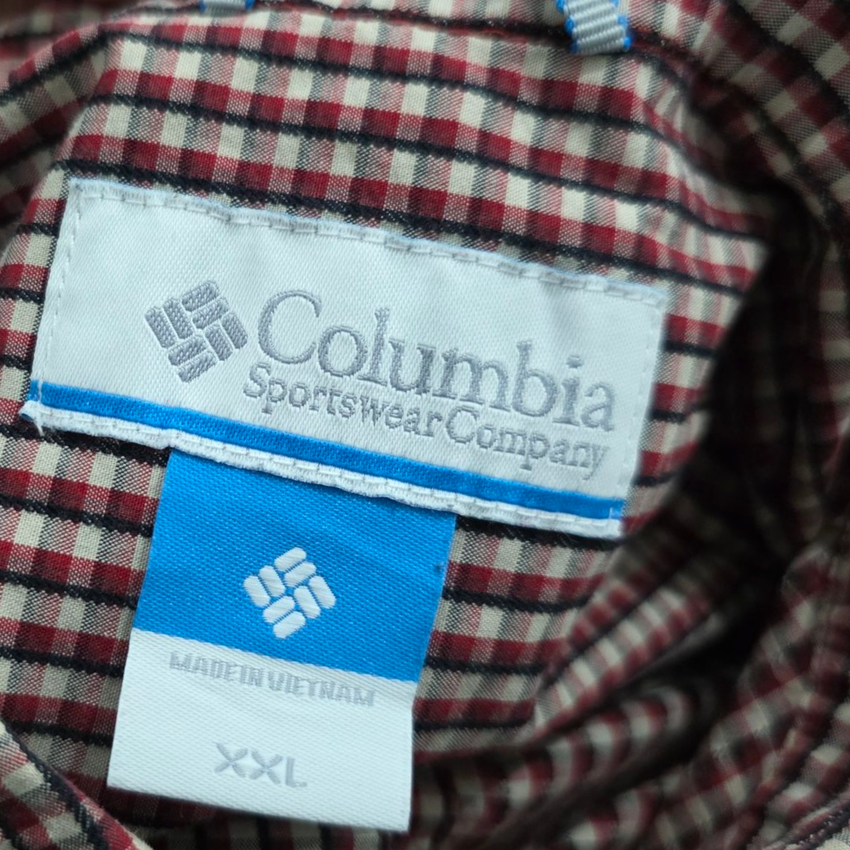 Camisa Columbia Xxl Cuadro Rojo