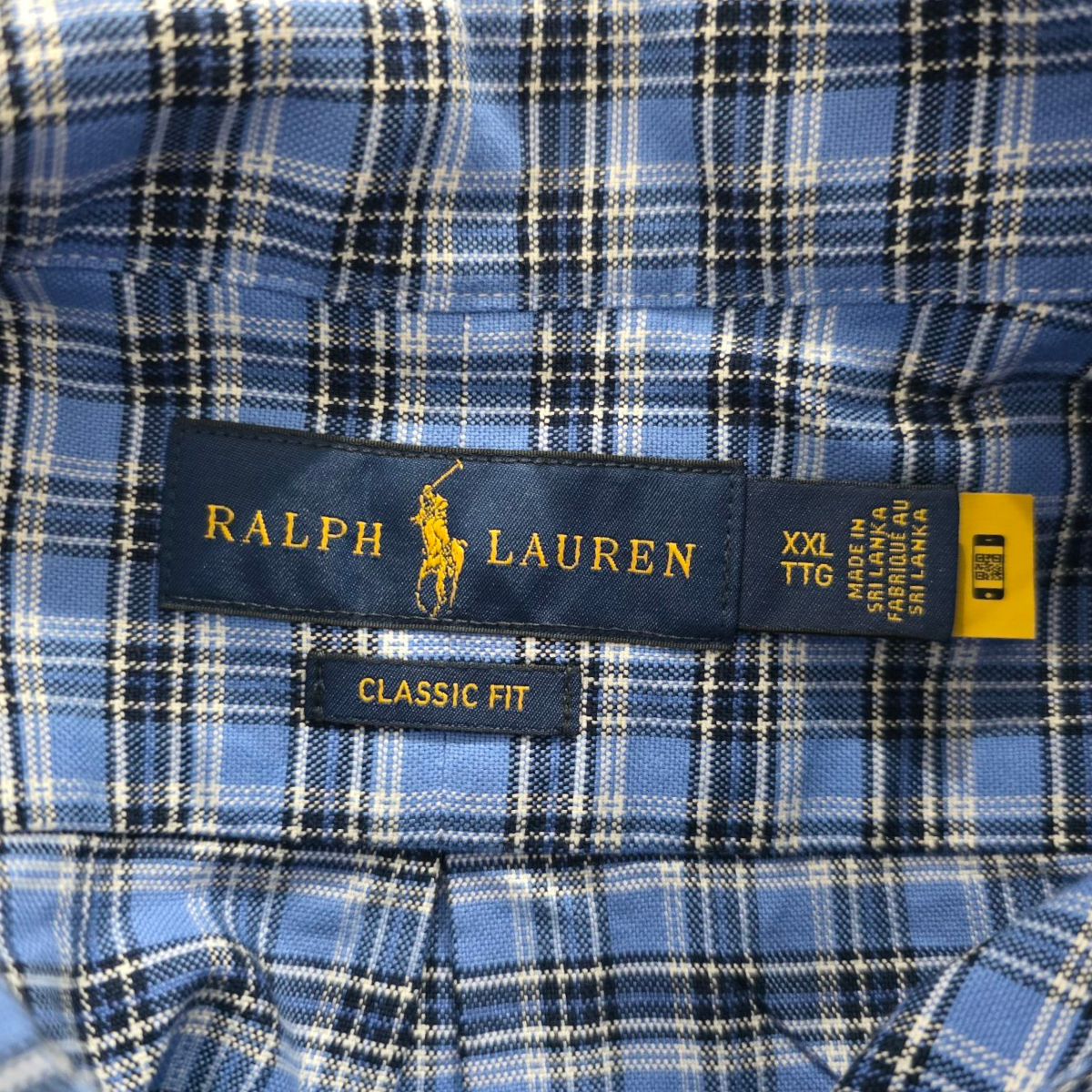 Camisa Classic Fit Ralph Lauren Xxl Cuadros Azules