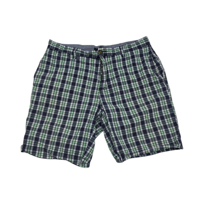 Bermuda Tommy Hilfiger Talla 33 Cuadro Verde Y Azul
