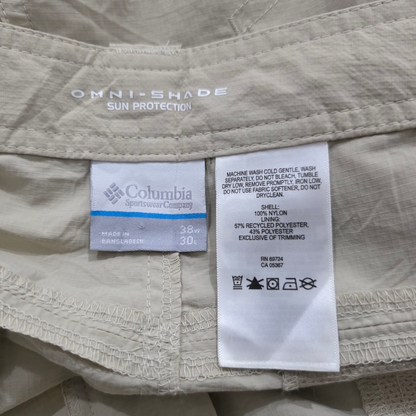 Bermuda Columbia Talla 38 Beige Oscuro