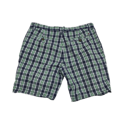 Bermuda Tommy Hilfiger Talla 33 Cuadro Verde Y Azul