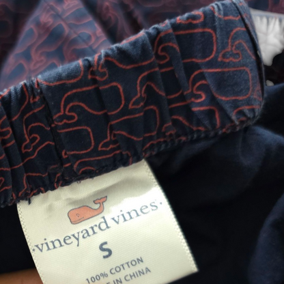 Pijama Vineyard Vines Chico S Azul Con Figuras