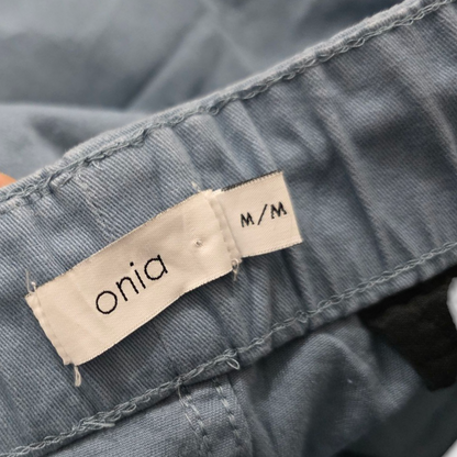 Pantalon Onia Mediana M Azul Metalico