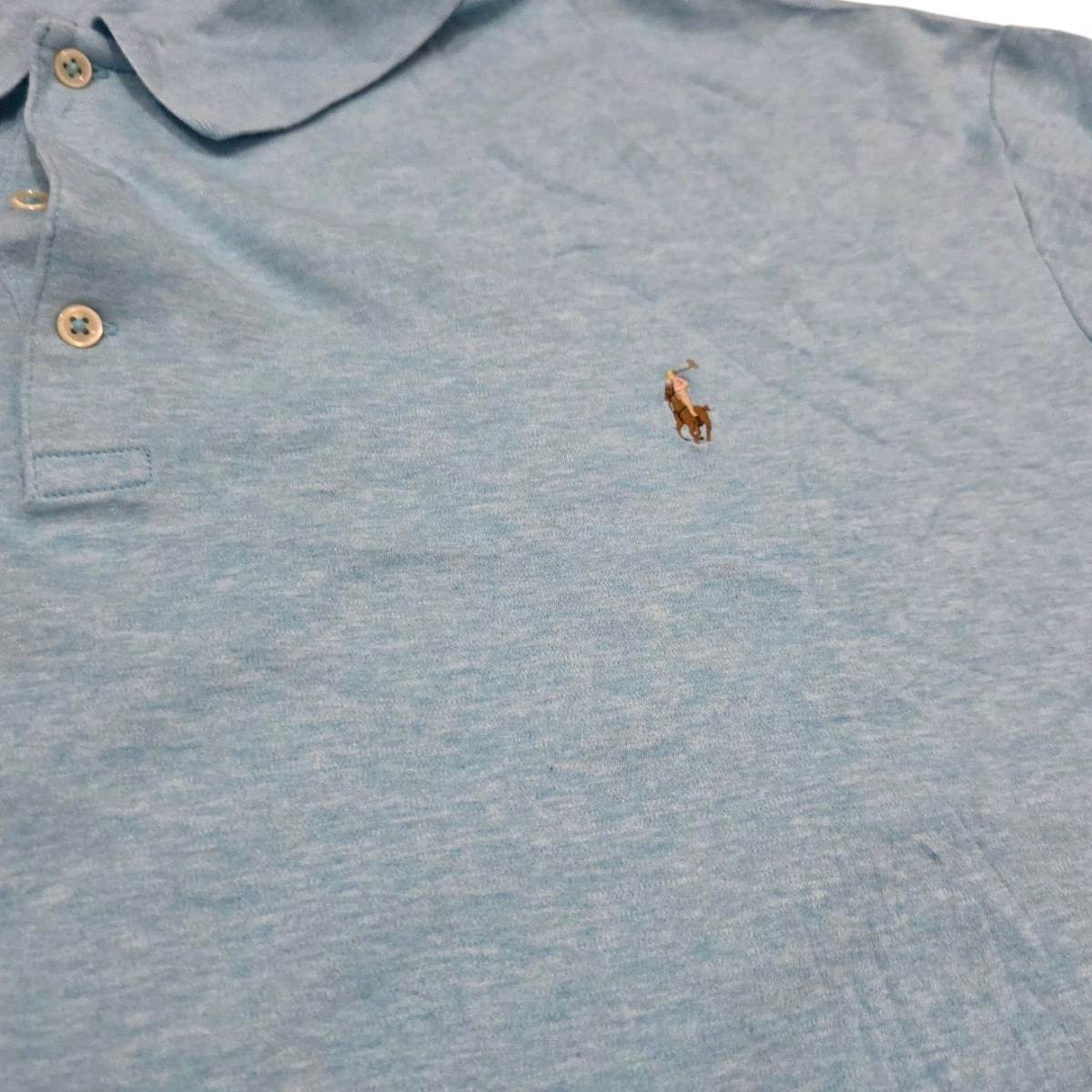 Playera Polo Ralph Lauren 3xl Big Azul Claro Pony Colores