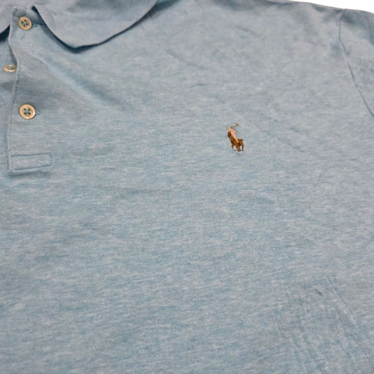 Playera Polo Ralph Lauren 3xl Big Azul Claro Pony Colores