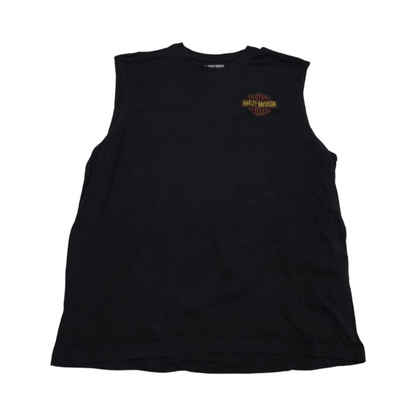 Playera Sin Mangas Harley Davidson Aguila 2xl Negra