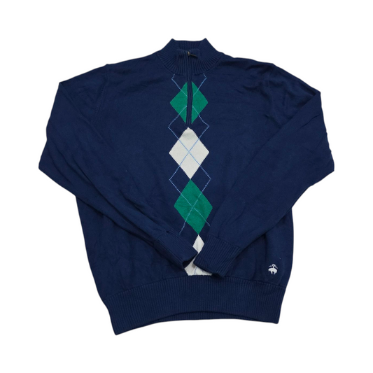 Sueter Brooks Brothers Xgrande Xl Azul Rombos Verdes