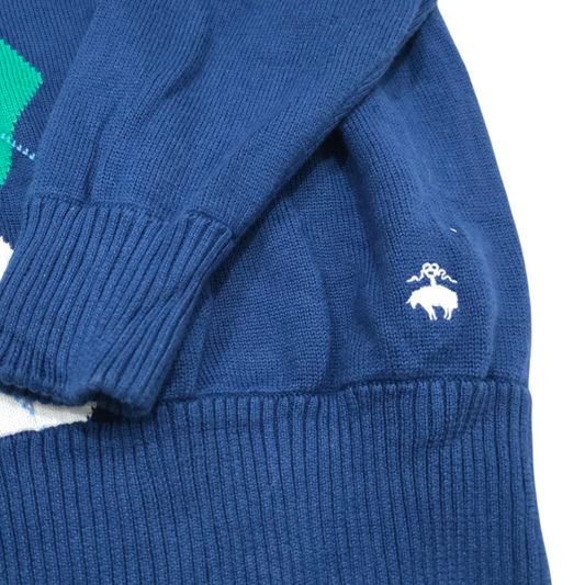 Sueter Brooks Brothers Xgrande Xl Azul Rombos Verdes