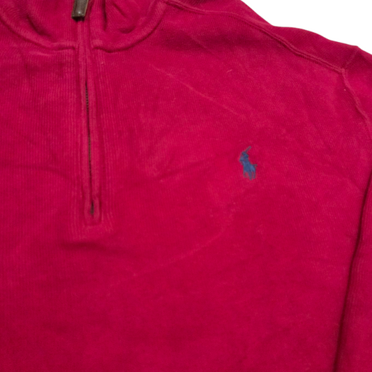 Sueter Ralph Lauren Grande L Rojo Pony Azul