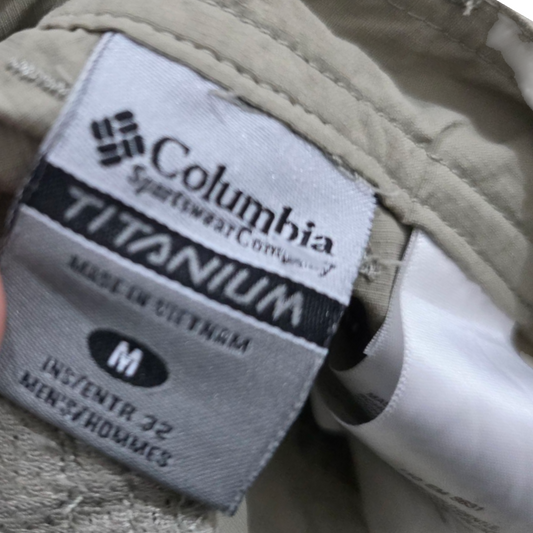 Pantalon Convertible Columbia Mediana M Beige Oscuro