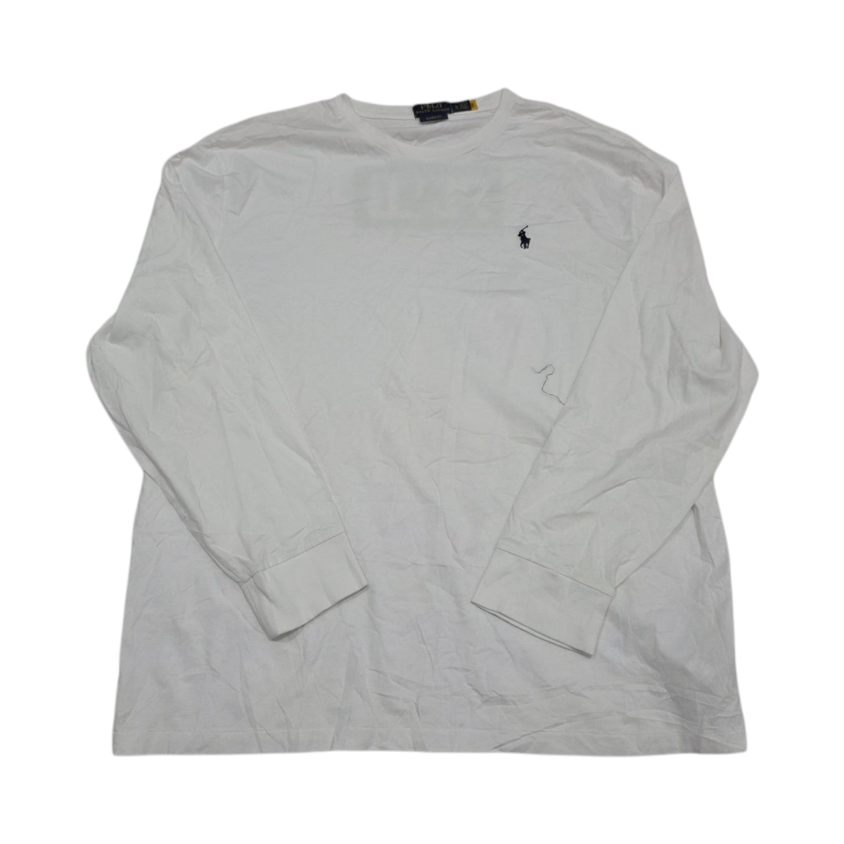 Playera Manga Larga Classic Fit Ralph Lauren Xl Blanca