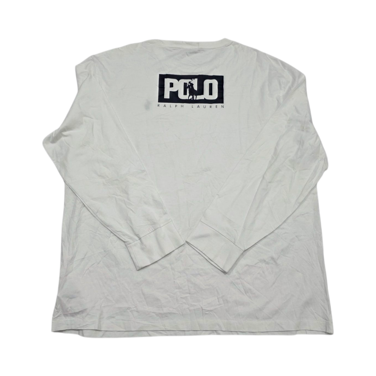 Playera Manga Larga Classic Fit Ralph Lauren Xl Blanca