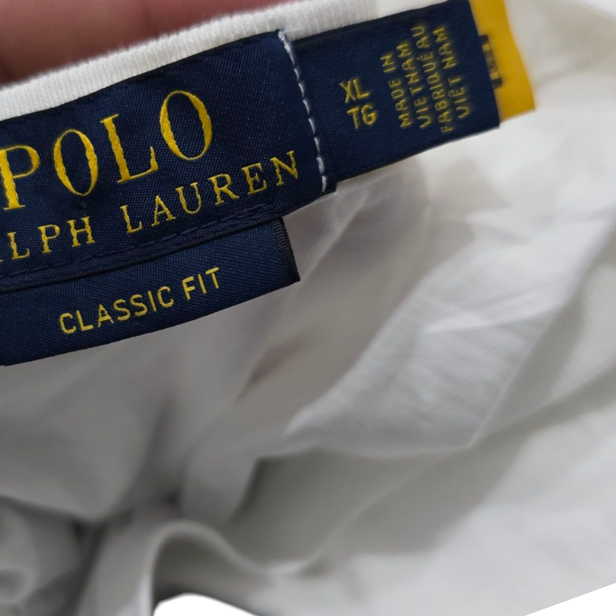 Playera Manga Larga Classic Fit Ralph Lauren Xl Blanca
