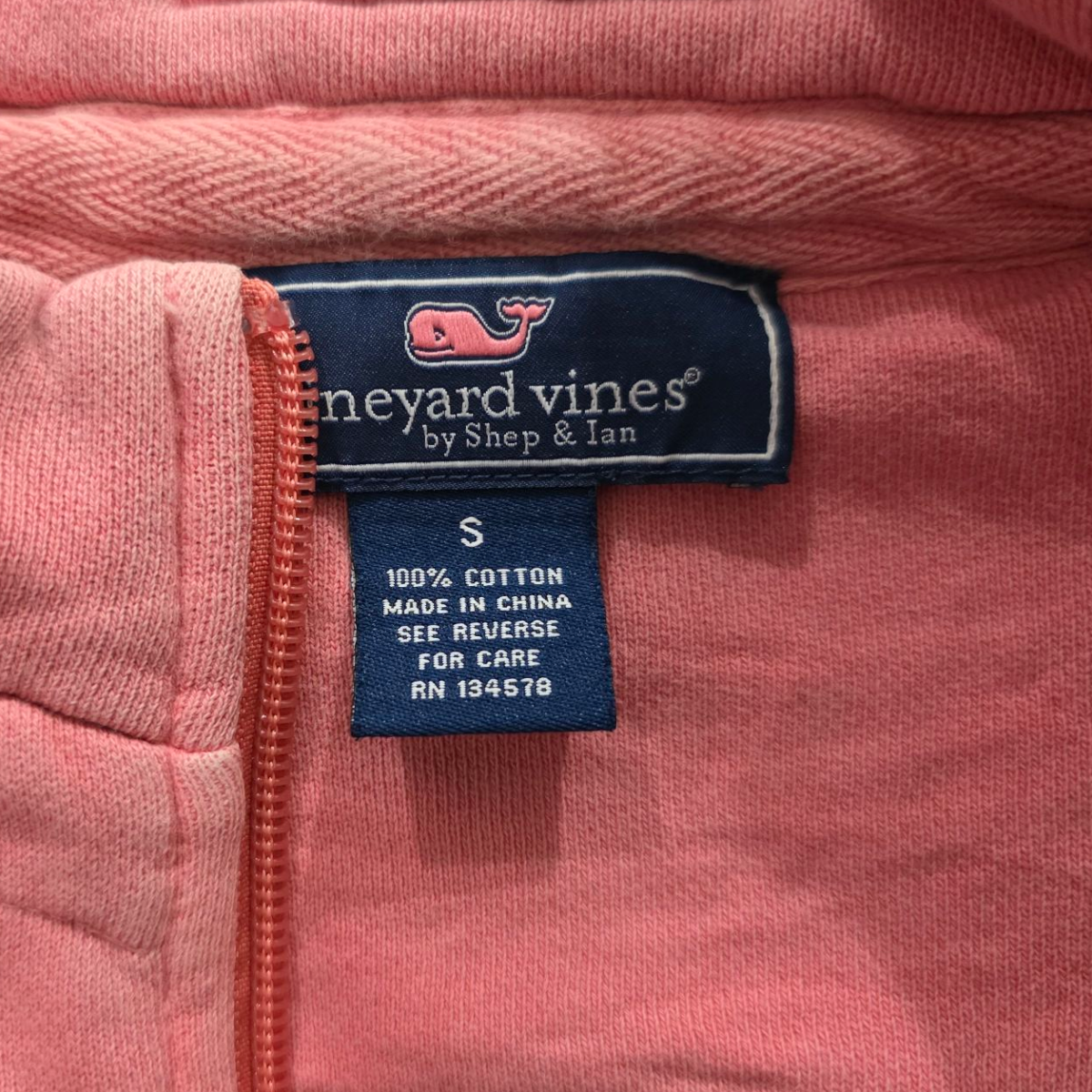 Sudadera Vineyard Vines Chico S Coral Deslavado
