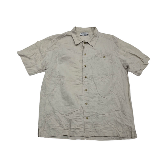 Camisa Manga Corta Columbia Mediana M Caqui