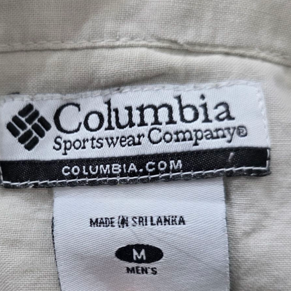 Camisa Manga Corta Columbia Mediana M Caqui