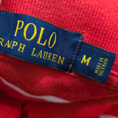 Playera Polo Ralph Lauren Mediana M Rojo Lineas Blancas